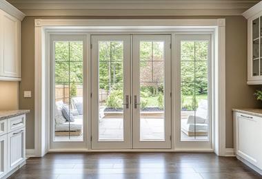 french door with entrance to patio